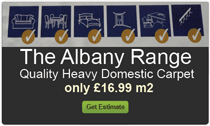 The Albany Carpet comes in a choice of 8 x colours!